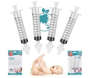 2-Box-Spritzen-Nasenspülung für Neugeborene, Kleinkinder, sicherer Nasenreiniger mit reinigbarer und wiederverwendbarer Silikon-Nasensaugspitze (10ml)