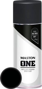 Maston ONE - Sprühfarbe - Matt - Schwarz (RAL 9005) - 400 ml
