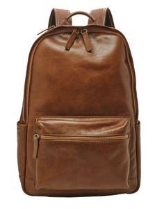 FOSSIL Rucksack Laptoprucksack Buckner Backpack Cognac braun