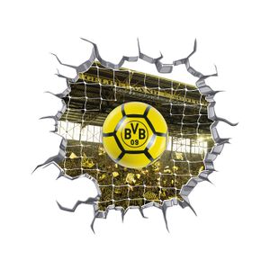 BVB Borussia Dortmund LED Lampe 3D Wandtattoo Wand Sticker Aufkleber Fußball