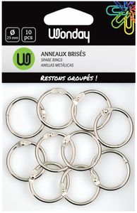 Wonday Verbindungsringe Durchmesser: 25 mm aus Metall 10 Stück