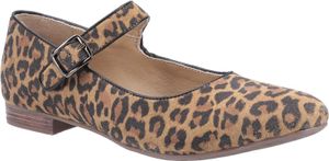 Hush Puppies - Damen Riemchenschuhe "Melissa", Leopard, Wildleder FS7692 (39,5 EU) (Braun/Schwarz)