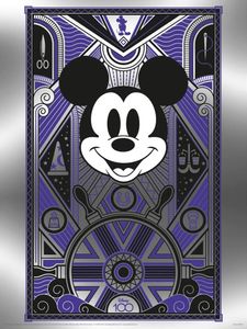 100 Jahre Warner Bros. - Mickey Mouse - Kunstdruck Metallic Effekt 30x40 cm