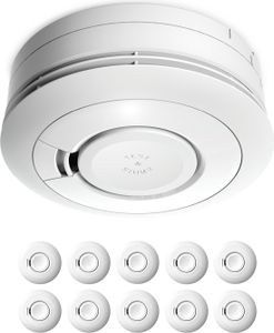10x Ei Electronics Ei650 Rauchwarnmelder - Rauchmelder mit 10 Jahres Batterie - Bestnote Stiftung Warentest