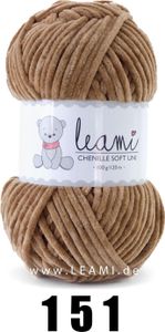 LEAMI Chenille Soft UNI 151 braun