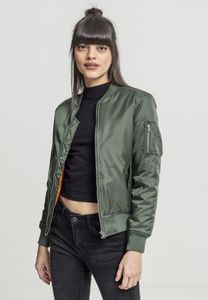 Dámská bomberová bunda Urban Classics Ladies Basic Bomber Jacket olive - M