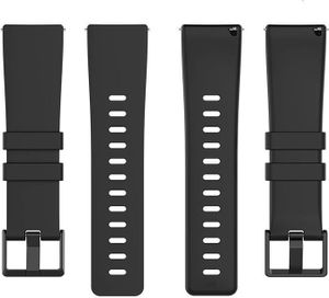 Ersatz Silikon Armband Für Fitbit Versa 2 / Versa /Versa Lite Smartwatch Lünette Schwarz L
