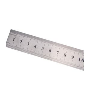 INF Lineal aus Edelstahl Silber 30 cm