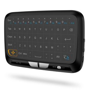 H18 2,4GHz bezdrátová klávesnice s plným dotykovým panelem Dálkové ovládání Klávesnice Režim myši s velkou dotykovou plochou Vibrační zpětná vazba pro Smart TV Android TV Box PC Laptop