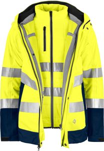 ProJob Reflektierende Jacke 6446 3in1 Gelb/Marine