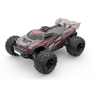 Nákladné auto na diaľkové ovládanie, MJX 16210 Brushless RC truck v mierke 1:16 s LED svetlami, vysoká rýchlosť 45 km/h, 2 batérie, farba: červená