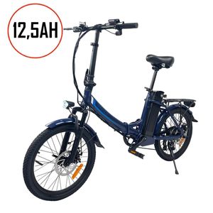 BIKESLY  Alu 20" Klappbar Elektro 2018 Neu Faltbike E-Bike ebike Blau-Matt