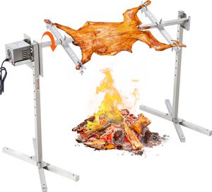 VEVOR gril na jehněčí, gril na selata, gril na rožně, gril na rožni 60 kg na vepřové, jehněčí, kůzle, elektrický motor 52 W, komerční gril na rožni z nerezové oceli s tepelným štítem, délka rožně 116 cm VEVOR gril na jehněčí, gril na selata, gril na rožně, gril na rožni 60 kg na vepřové, jehněčí, kůzle, elektrický motor 52 W, komerční gril na rožni z nerezové oceli s tepelným štítem, délka rožně 116 cm