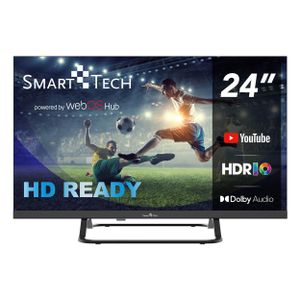 Smart Tech LED-TV HD 24 Zoll (60 cm) Smart TV Web OS-24HW01V- Netflix, Prime Video, Youtube 3 x HDMI – 2 x USB Dolby Audio