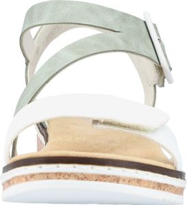 Rieker Damen Sandale Keilsandalette Klettverschluss V3660, Größe:40 EU, Farbe:Grün Rieker Damen Sandale Keilsandalette Klettverschluss V3660, Größe:40 EU, Farbe:Grün