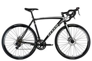 Gravelbike Rennrad 28'' Xceed schwarz-weiß RH 58 cm KS Cycling
