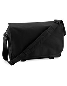Taška cez rameno BagBase Messenger Bag BG21 Black 38 x 30 x 12 cm