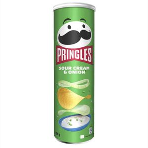 Pringles Sour Cream Onion Stapelchips mit Sauerrahm und Zwiebeln 185g