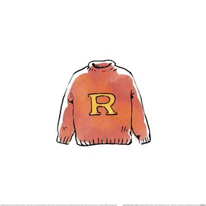 Harry Potter - potlač "Ronov sveter" PM6059 (30 cm x 30 cm) (biela/broskyňová)