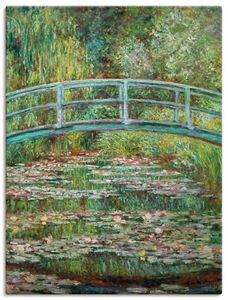 Claude Monet: Japanische Brücke. 1899., Produkt:Leinwand, Größe (HxB):60x45 cm / Leinwand