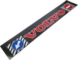 Czerwony napis Volvo na błotniku przyczepy | 40 x 240 cm