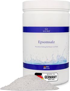 Salora® Epsom Salz Badesalz - 2 kg reines Bittersalz als Entspannungsbad - Magnesiumsulfat als Erkältungsbad - Geschenke für Frauen und Männer