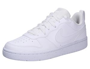 Nike Court Borough Kinderschuhe Jungen Sneaker Flach Sneaker Weiß Freizeit, Schuhgröße:EUR 40 | US 7Y