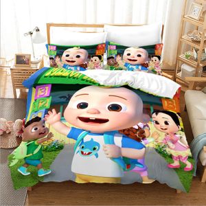 2tlg. Cocomelon Super JoJo Bettbezug 3D Kinder Bettwäsche Kissenbezug Geschenk 135 x 200 cm + 80 x 80 cm #04