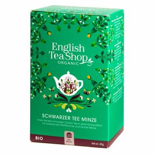 ETS - Schwarzer Tee Minze, BIO, 20 Teebeutel