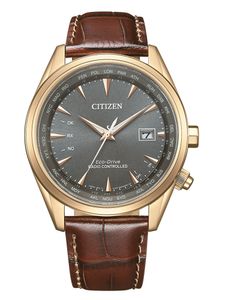 Citizen CB0273-11H Eco-Drive Funk-Solar Herrenuhr Braun/Anthrazit