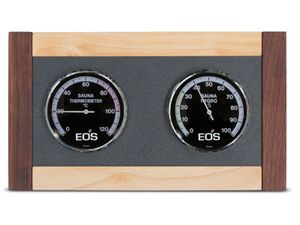 EOS Excellent Klimamess-Station, Farbe:Ahorn seitlich / Nussbaum oben/unten