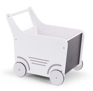 CHILDHOME Holz-Spielzeugwagen Weiß WODSTRW