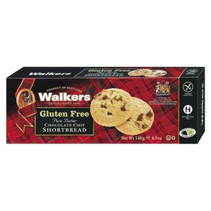 Walkers Gluten Free Pure Butter Chocolate Chip Shortbread 140g