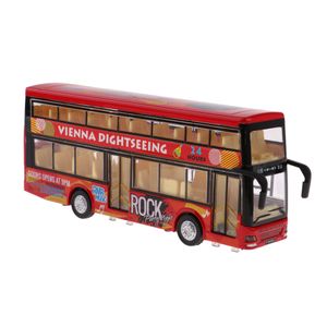 1/50 Metall Doppeldeckerbus Bus Spielzeug für Kinder Farbe rot