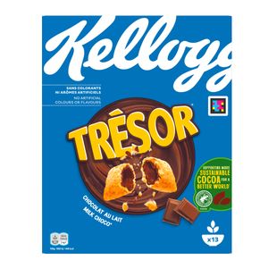Kellogg Tresor Milk Chocolate mit knusprigen Getreidekissen 410g