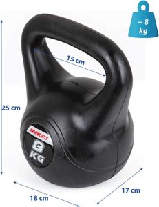 Kompozitné kettlebell 8 KG závažia ENERO FIT