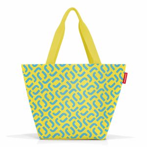 reisenthel shopper M, taška, nákupní taška, přenosná taška, polyesterová tkanina, Signature Lemon, 15 L, ZS2030
