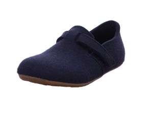 Haflinger Everest Focus 481056 Schuhe Damen Herren Hausschuhe Slipper Wolle , Größe:39 EU, Farbe:Blau