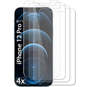 4x iPhone 12 Pro Panzerglas Panzerfolie Schutzglasfolie Displayschutzglas Echt Glas Schutz Folie Display Glasfolie 9H