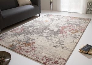 Steffensmeier Kurzflorteppich Harmonious Colours, Teppich mit modern gestaltetem Muster, Vintage Rosa Grau, Größe: 120x170 cm