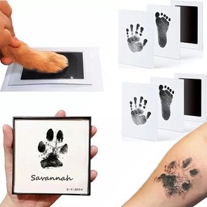Pfotenabdruck Set Hund Katze Baby Handabdruck Fuß- oder Hand-Abdruck Set, 6 STÜCK