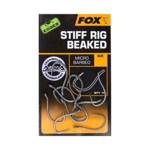 Fox Fishing Edges Stiff Rig Beaked Hook # 6 Silver