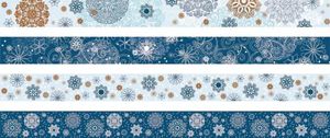 Heyda 203584389 Heyda 203584389 Deko Tapes (Weihnachten) jede Rolle 15 mm x 5 m, Motiv: Kristalle Kristalle