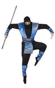 Boland verkleedpak Royal Ninja Männer blau Größe 50/52 Kostüme