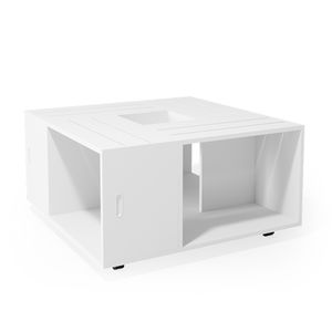 Vicco Couchtisch Anton, 80 x 43 cm, Weiß