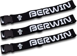 Berwin 3er Set Kofferband Schwarz MS-17170
