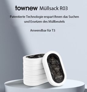 TOWNEW R03 original selbstwechselnde Nachfüllringe für Townew T3 Sensor Mülleimer 13 L 6er Set Mülltüte 120-150