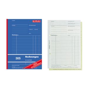 Herlitz Formularbuch "Rechnung 305" DIN A5 2 x 40 Blatt