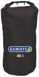 Gumotex wasserdichter Packsack schwarz 20-60 Liter, Volumen:40 Liter