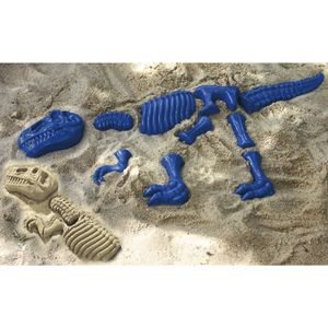 EDUPLAY 160-003 Formičky do písku, dinosaurus Tyrannosaurus Rex, modré, 10 kusů (1 sada)